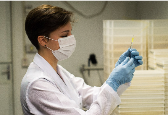 women in lab coat